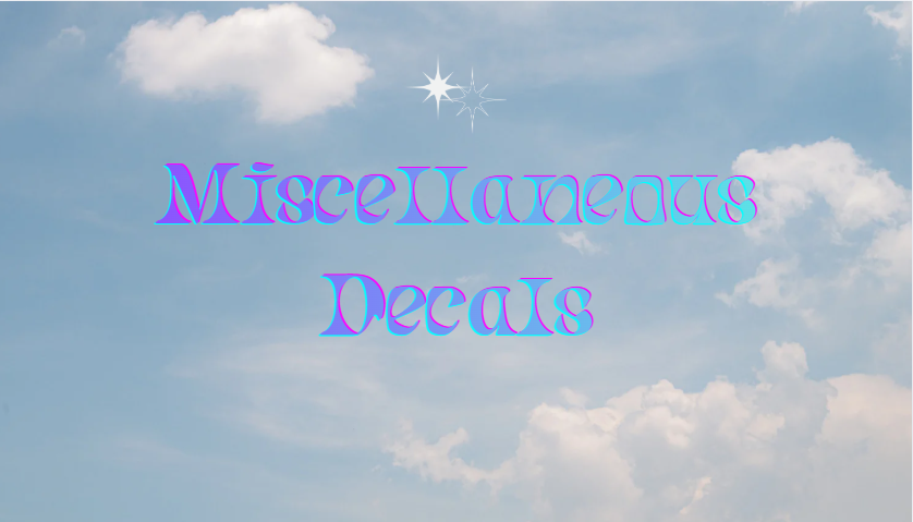 Miscellaneous Decals