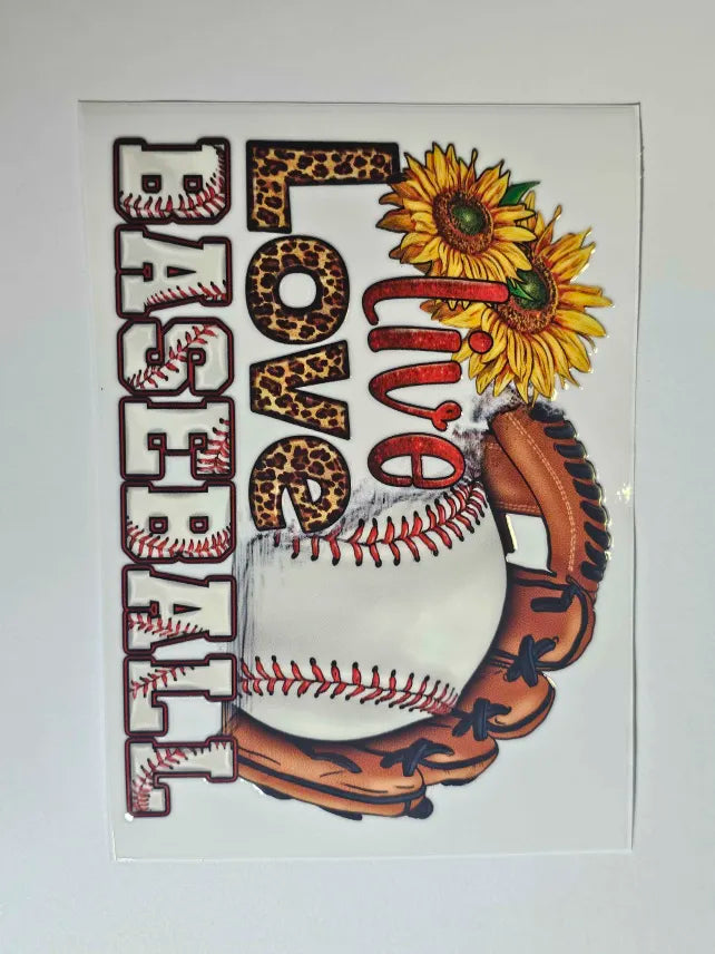 Live Love Baseball Decal