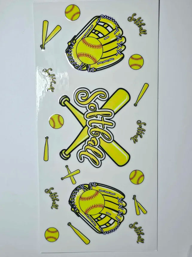 Softball Decal