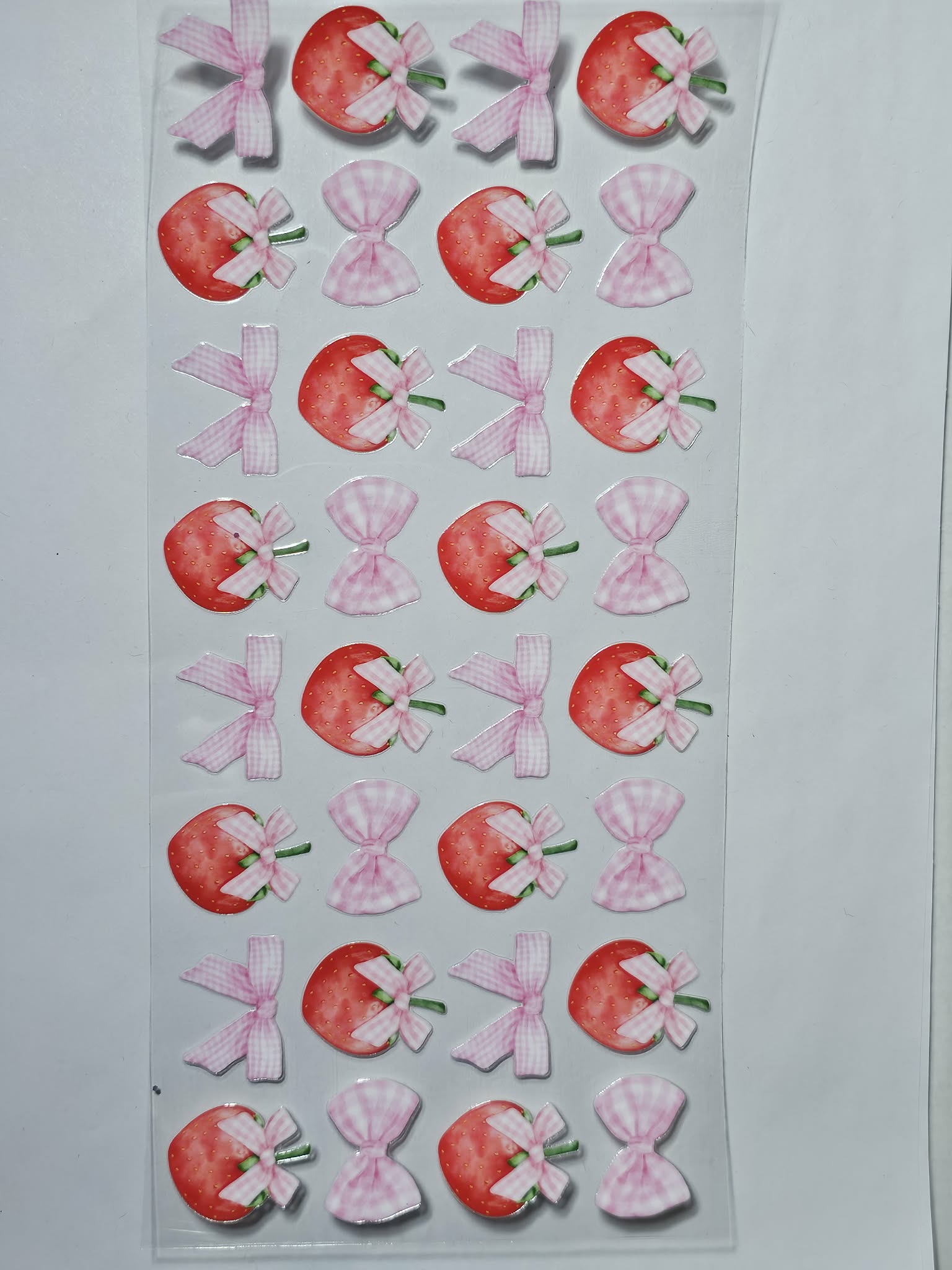 Bows and Strawberries Decal