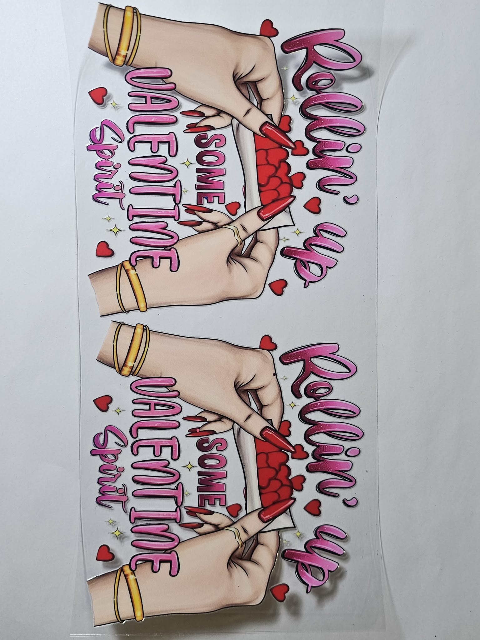 Rollin up some valentine spirit decal