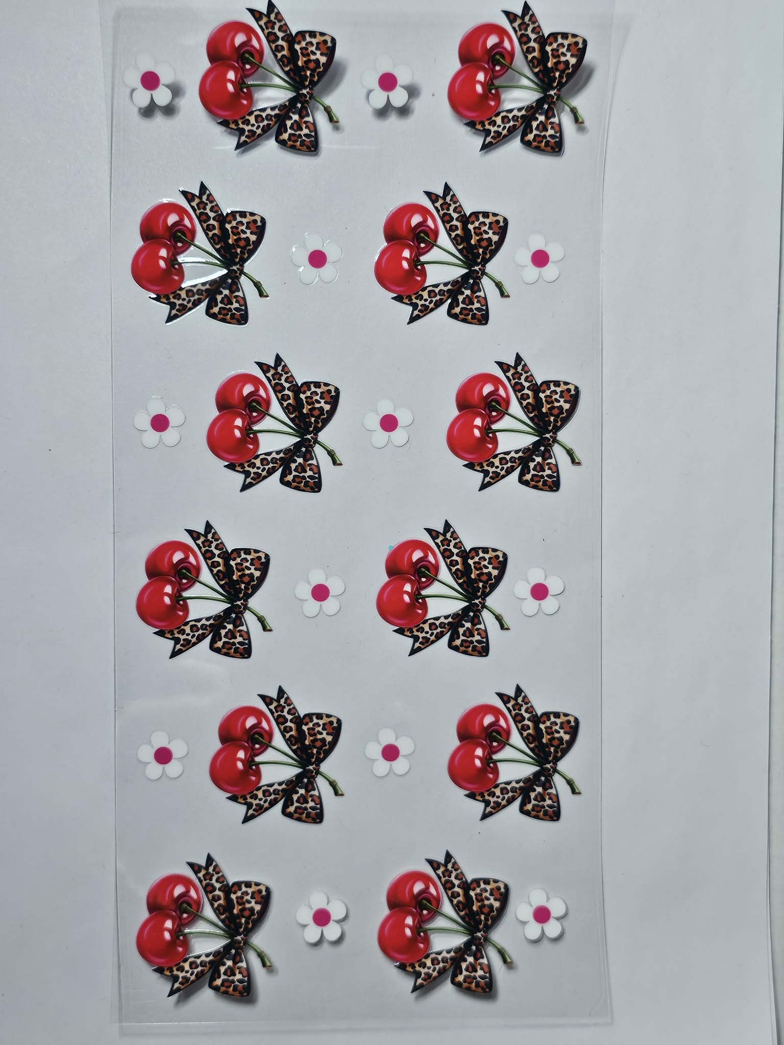 Bows, Cherries and flowers Decal