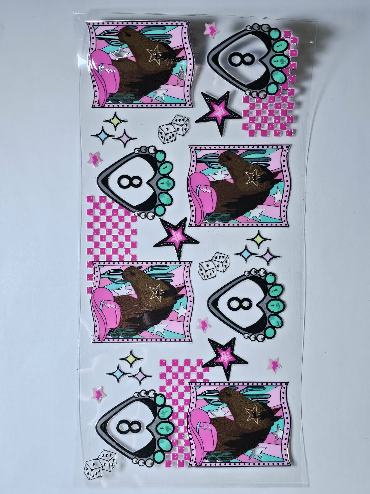 8 with horse Decal
