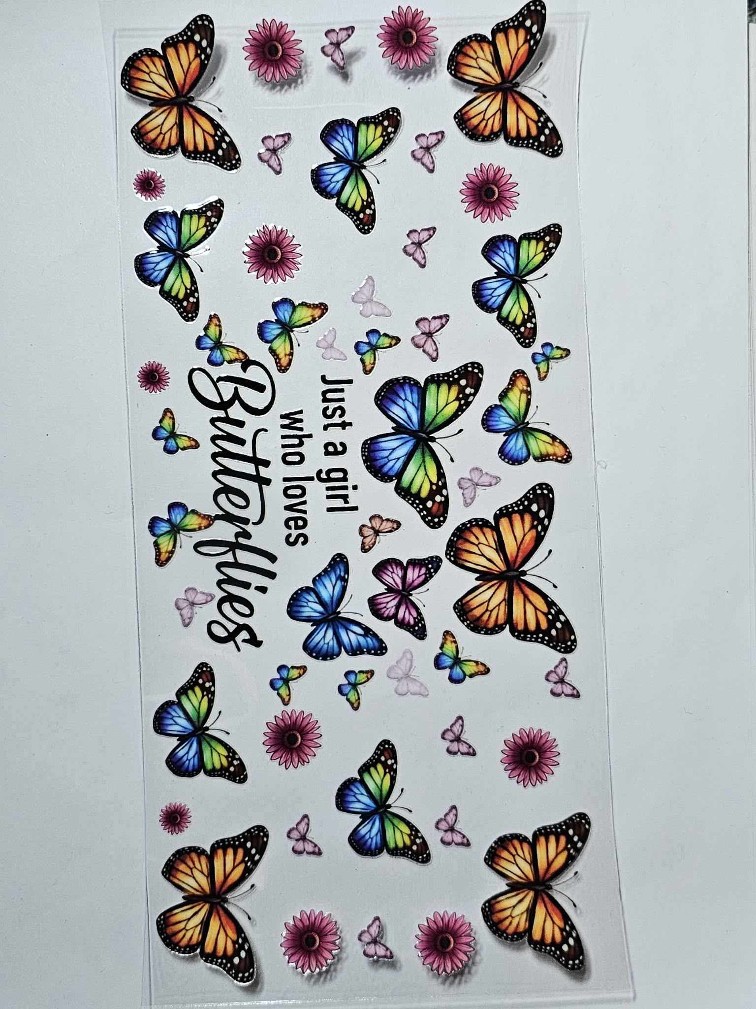 Just a girl who loves Butterflies Decal