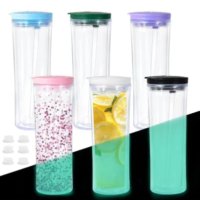 25oz Acrylic Glow in Dark water bottle