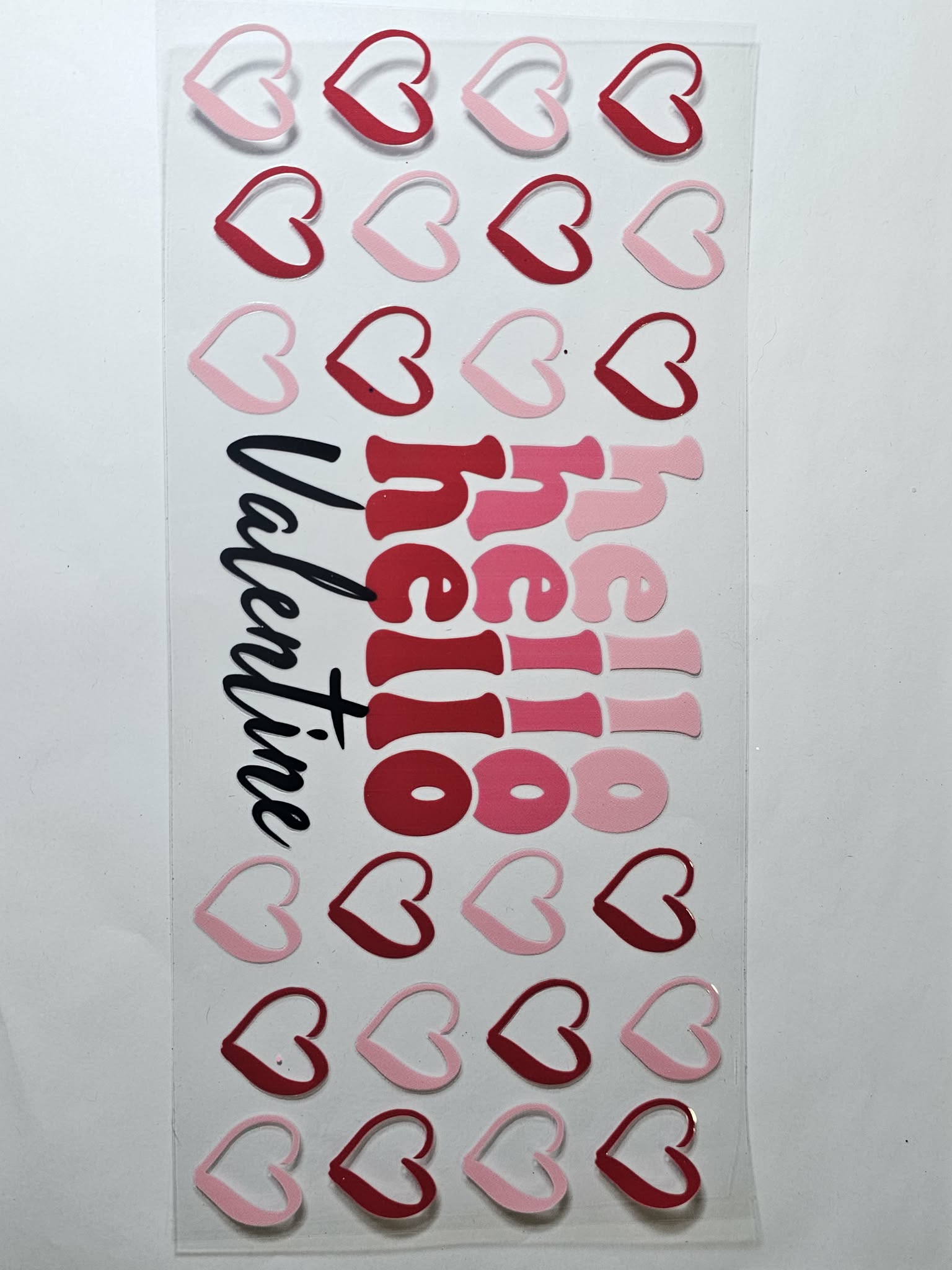 Hello Valentine Decal