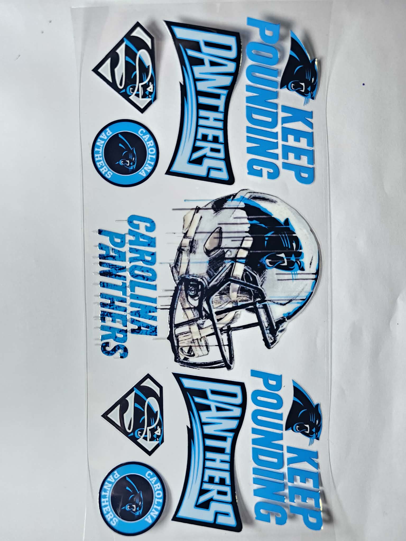Panthers Football Decal