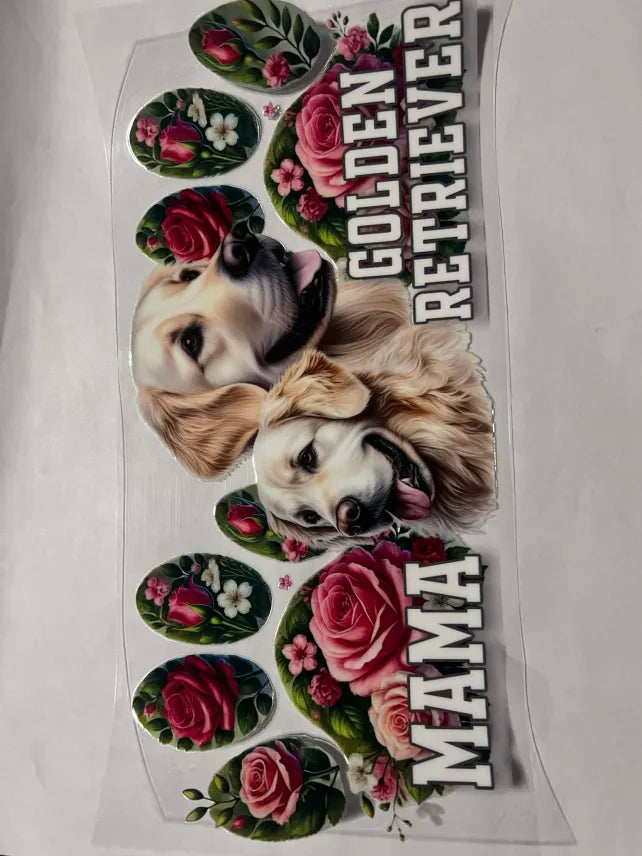 Golden Retriever Mama decal
