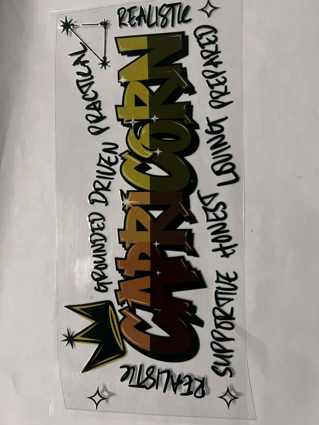 Capricorn Zodiac decal