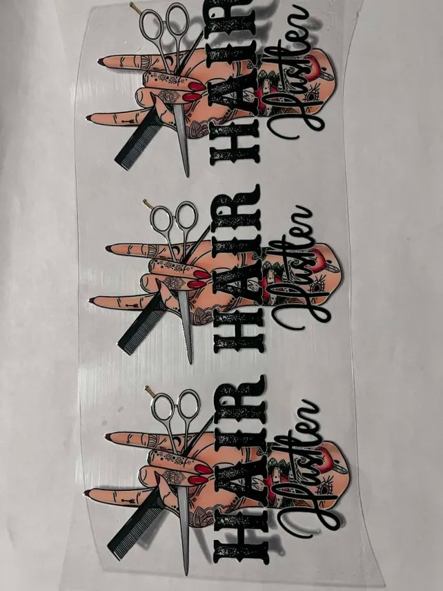 Hair hustler decal