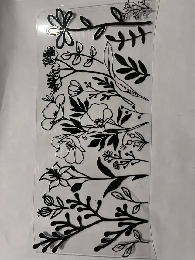 Flower decal