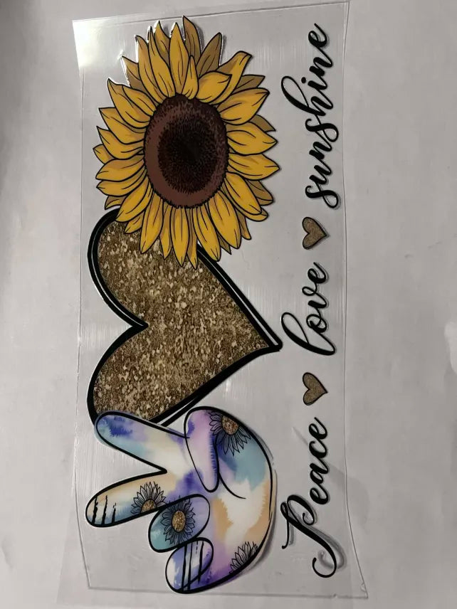 Peace Love Sunshine decal