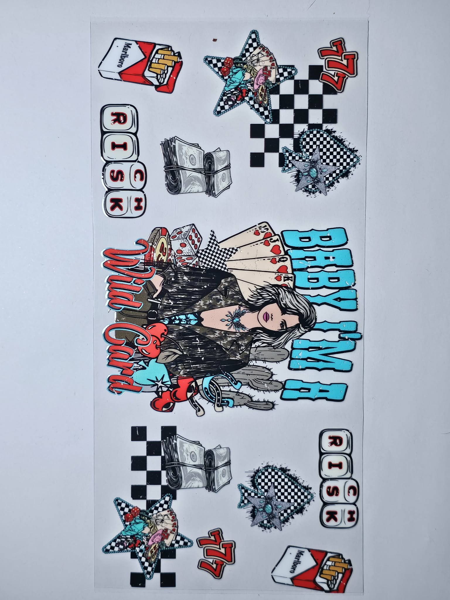 Baby I'm a Wild Card Decal