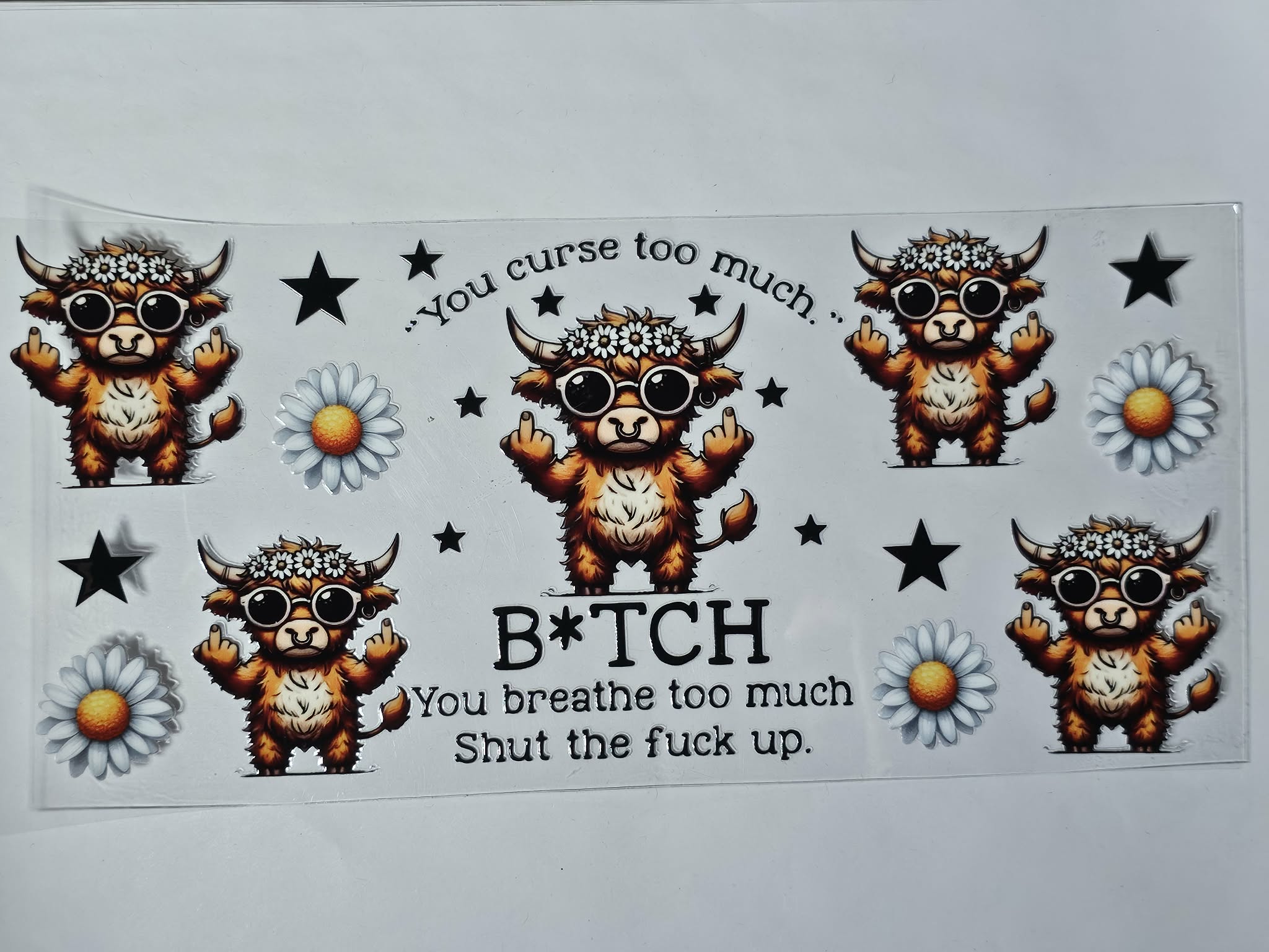 You Curse You Breathe Cow Decal