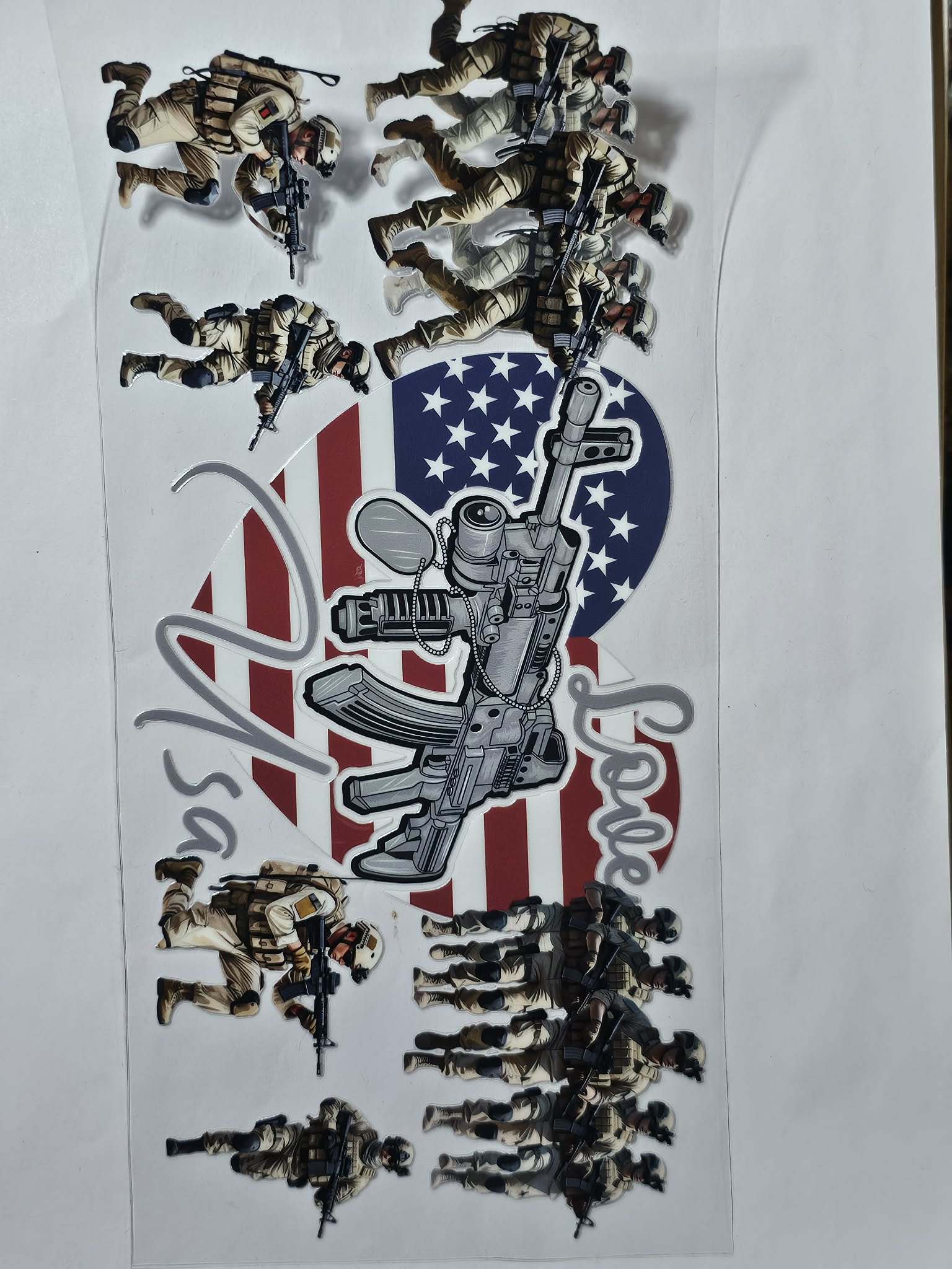 Love USA Decal