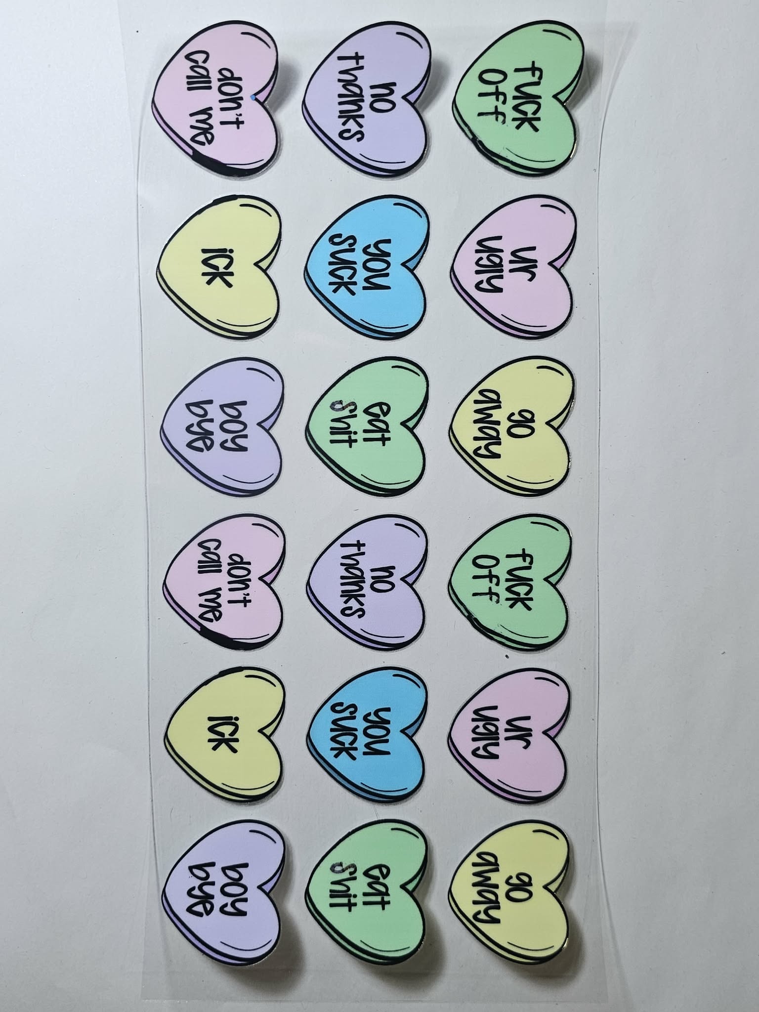 Heart Candies Decal
