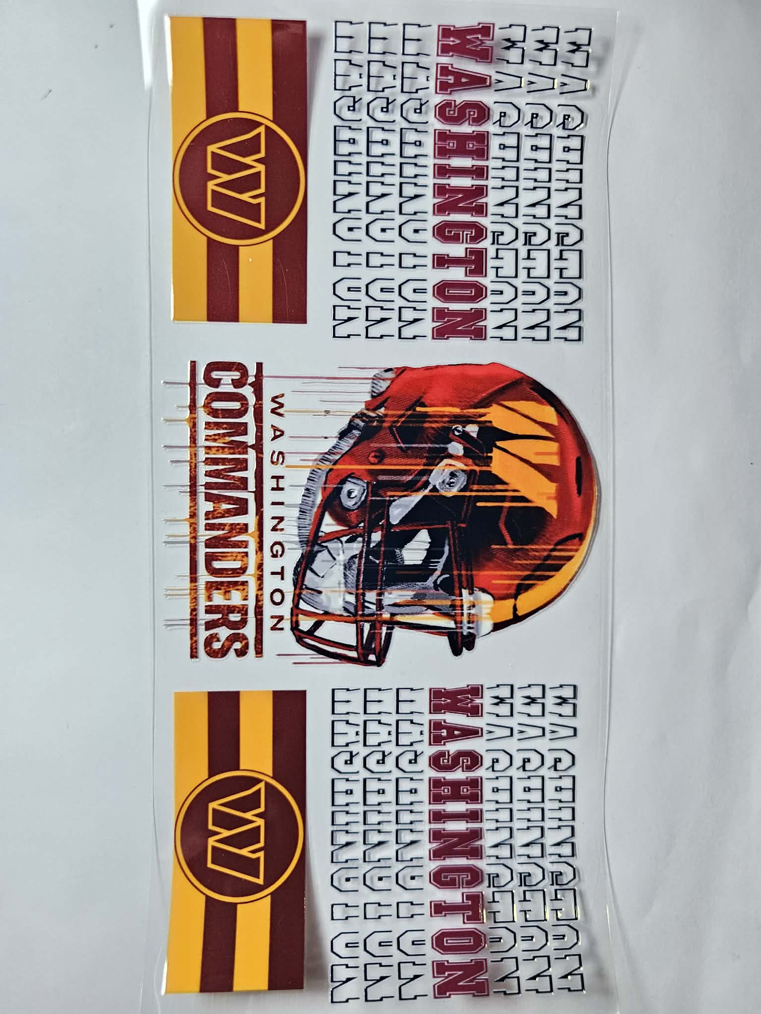 Commanders Football Decal