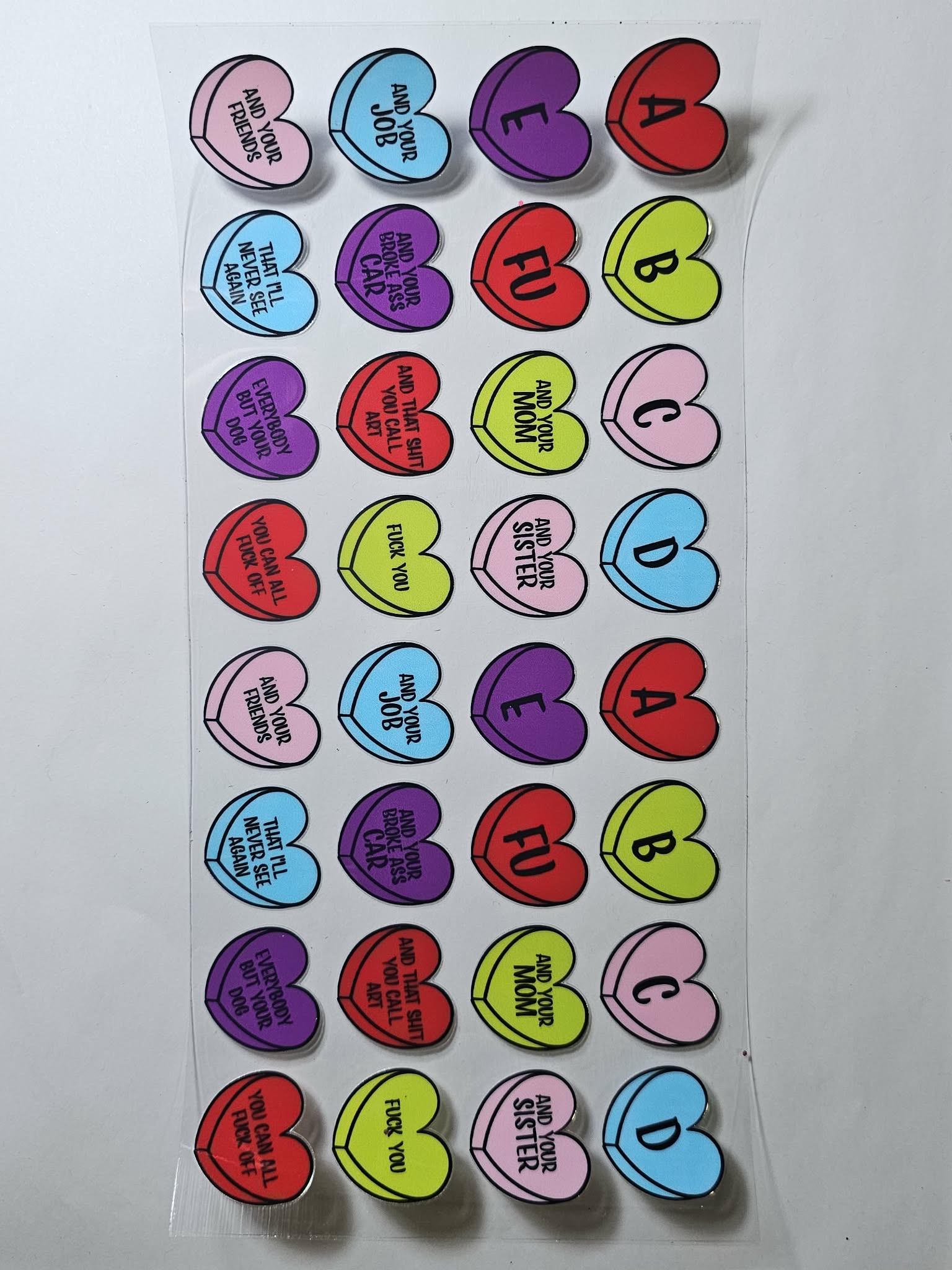 Heart Candies Decal