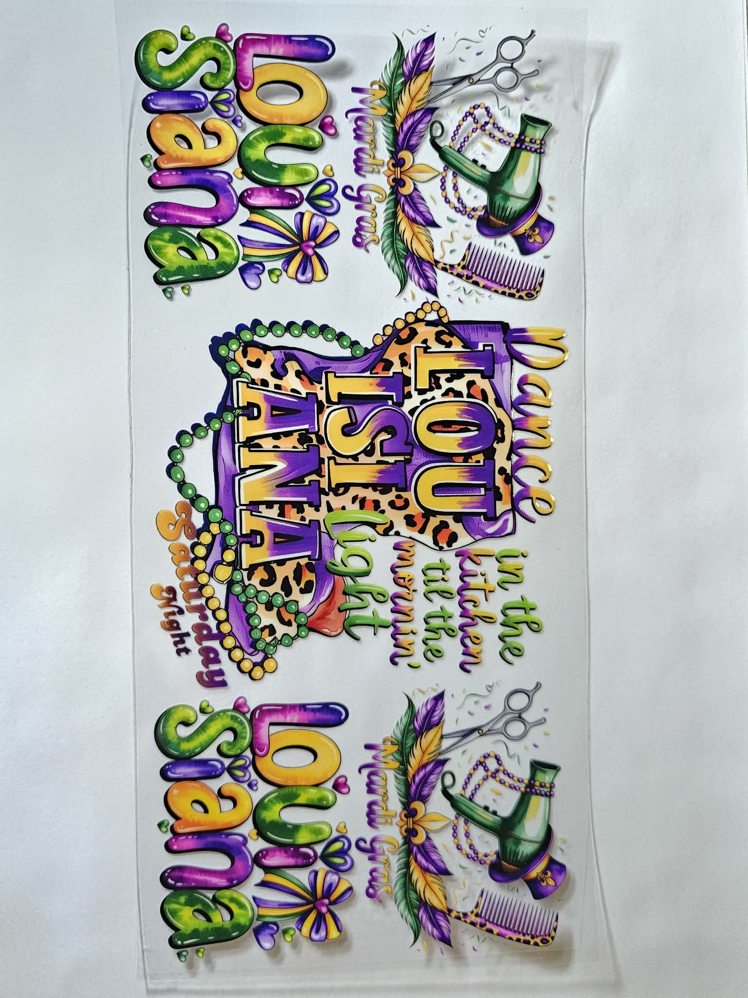 Mardi-Gras decal