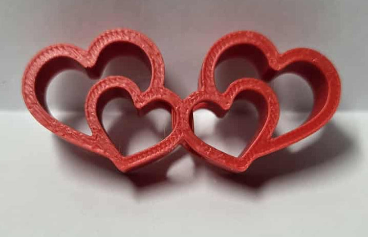 Red Hearts Straw Topper