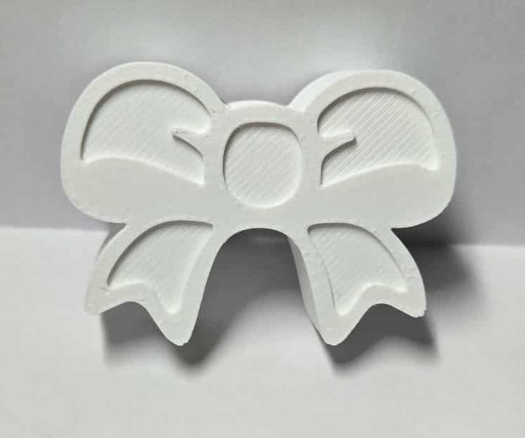 White Bow Straw Topper