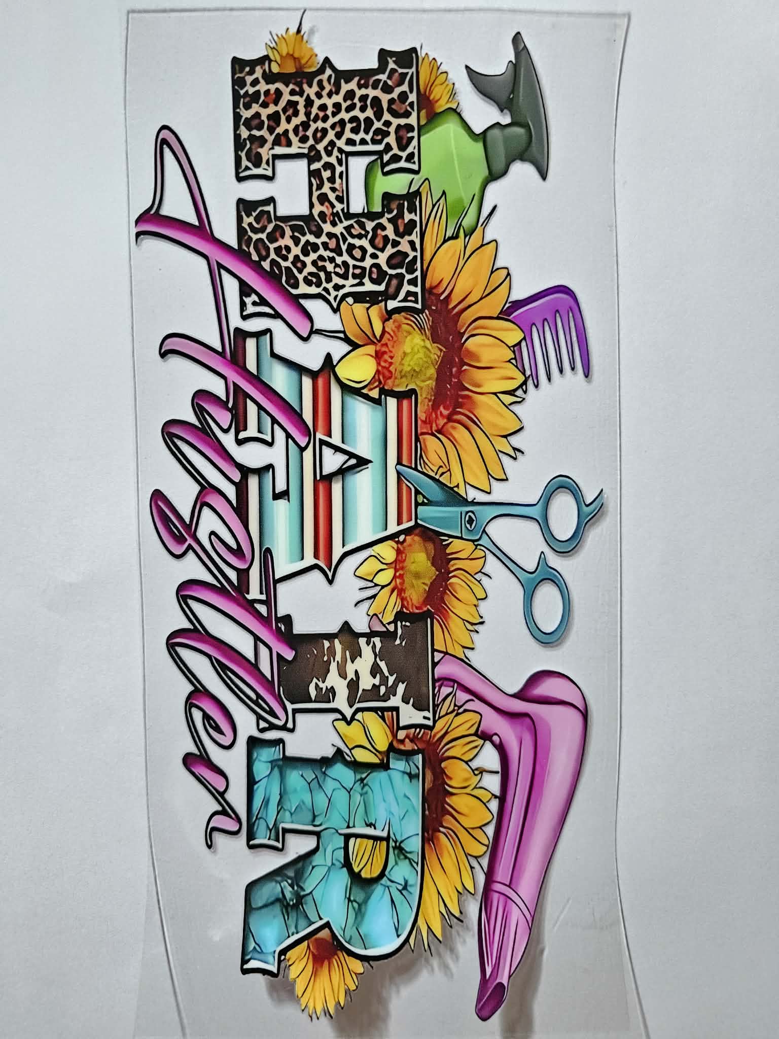 Hair hustler decal