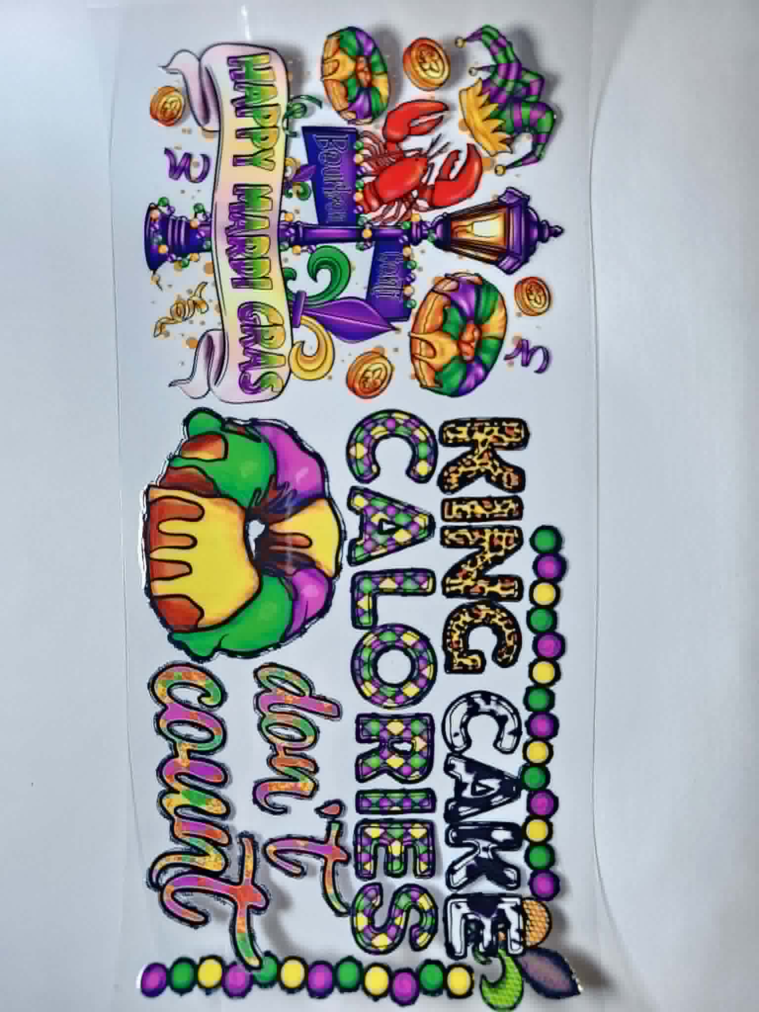 Mardi-Gras decal
