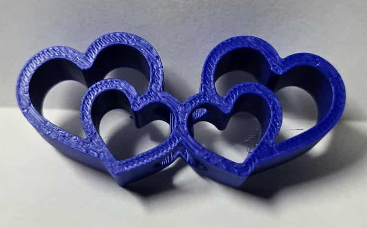 Blue Hearts Straw Topper