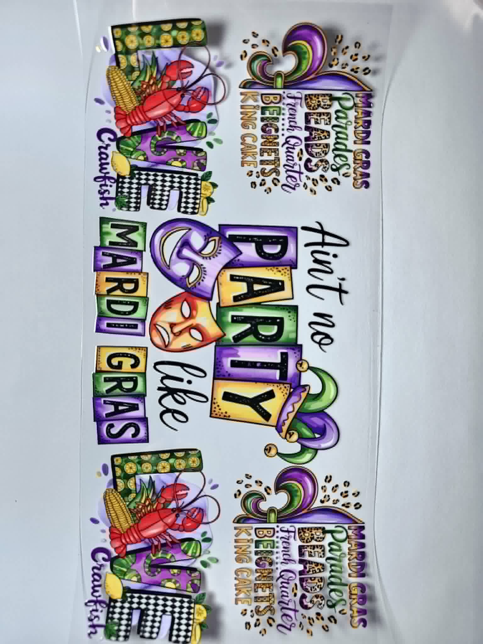 Mardi-Gras decal