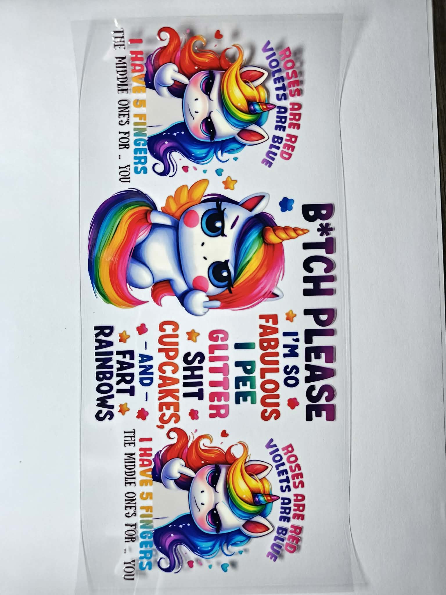 Sarcastic Unicorn decal