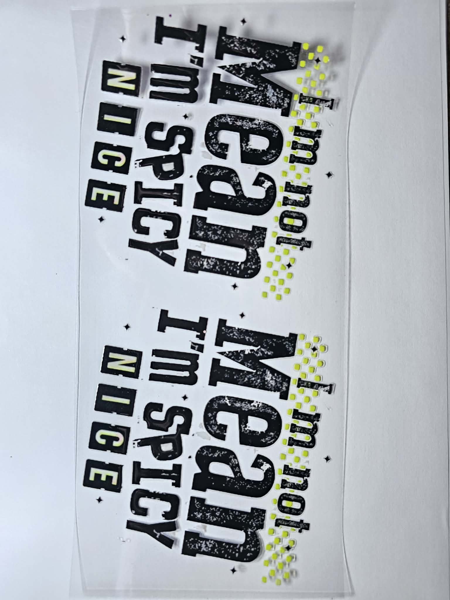 Sarcasm decal