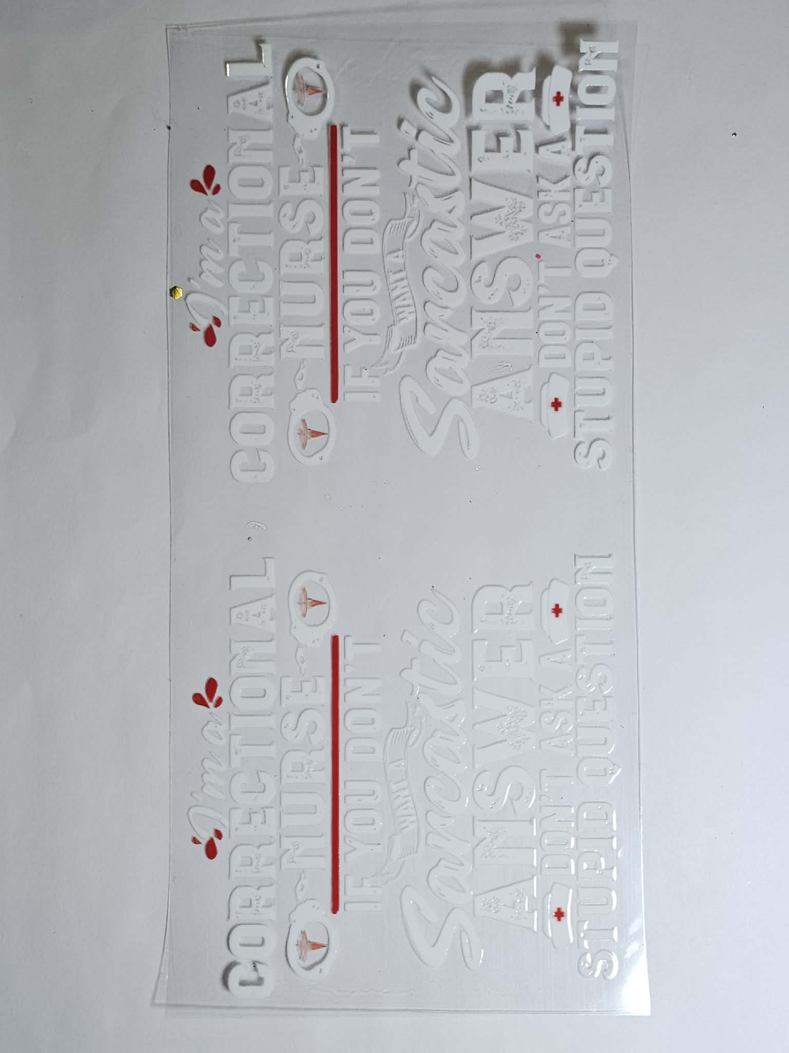 Correctional Nurse decal