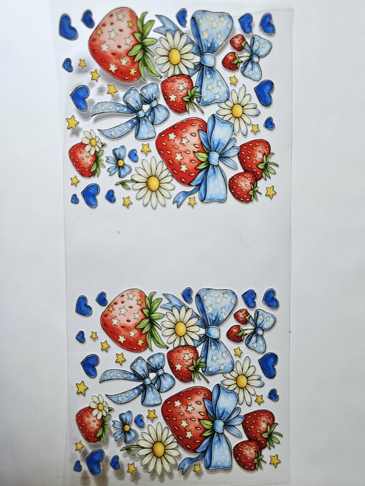 Bows and Strawberries Decal