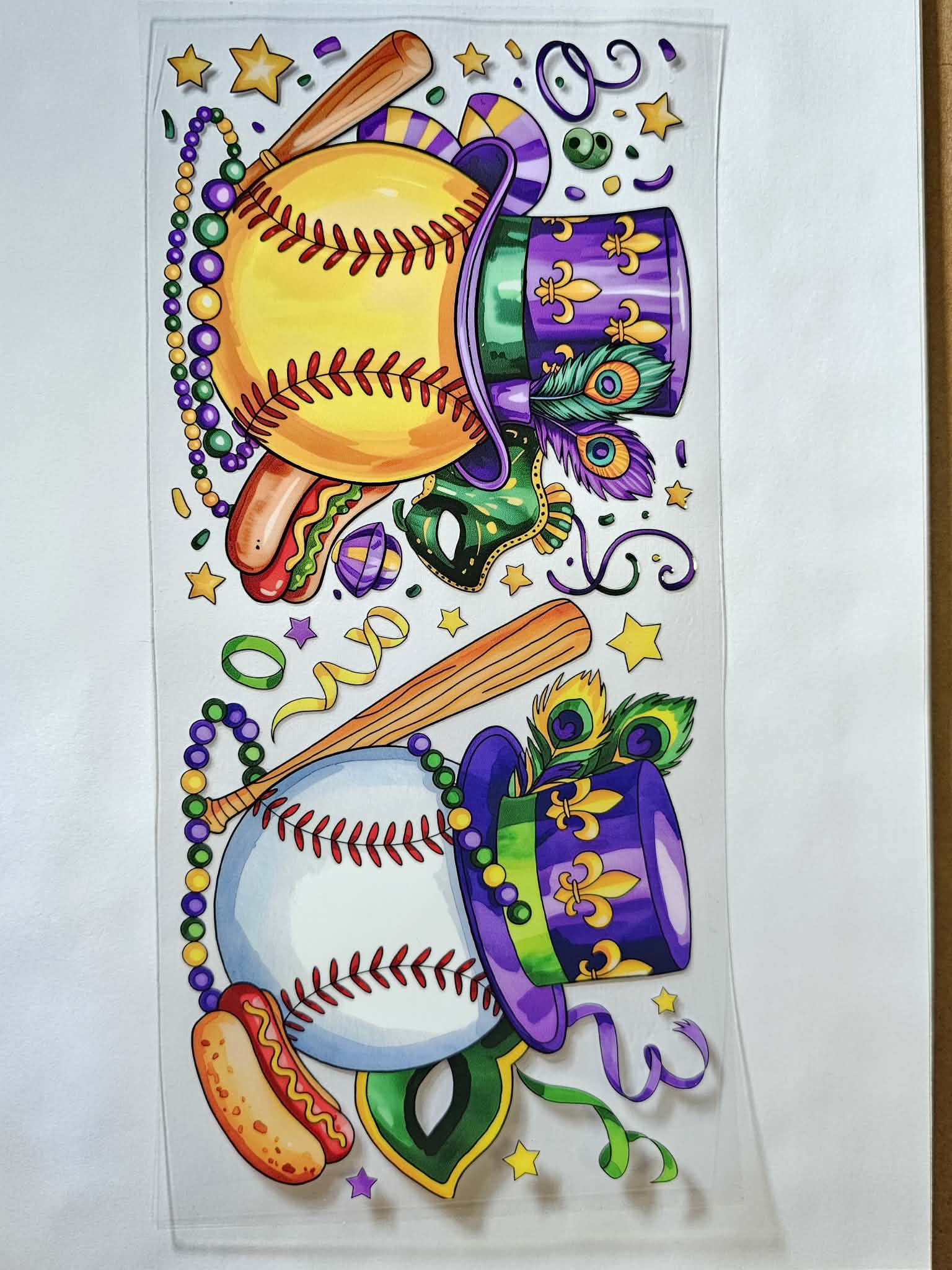 Mardi-Gras decal