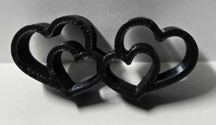 Black Hearts Straw Topper