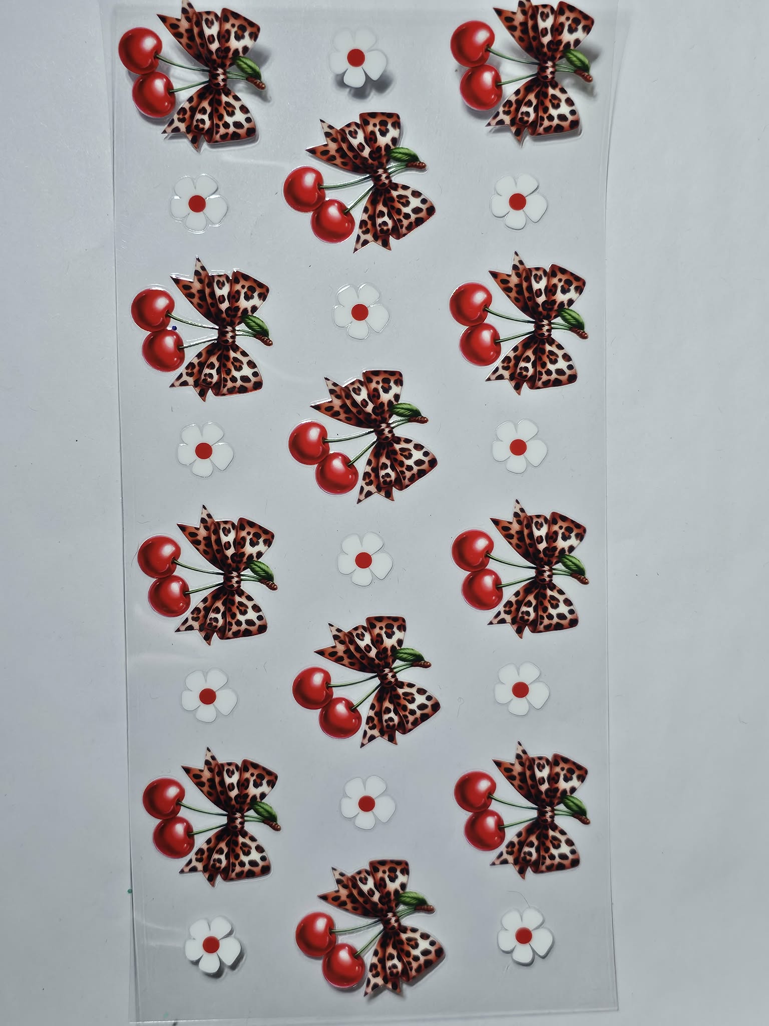 Bows, Cherries and Flowers Decal