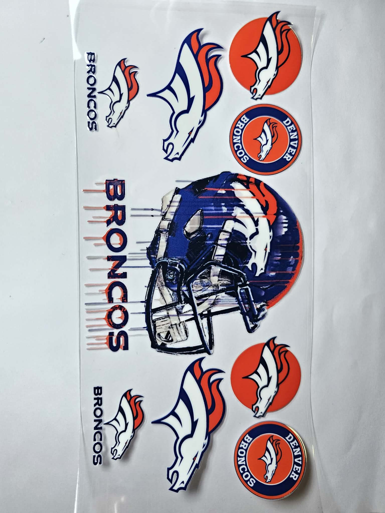 Broncos Football Decal