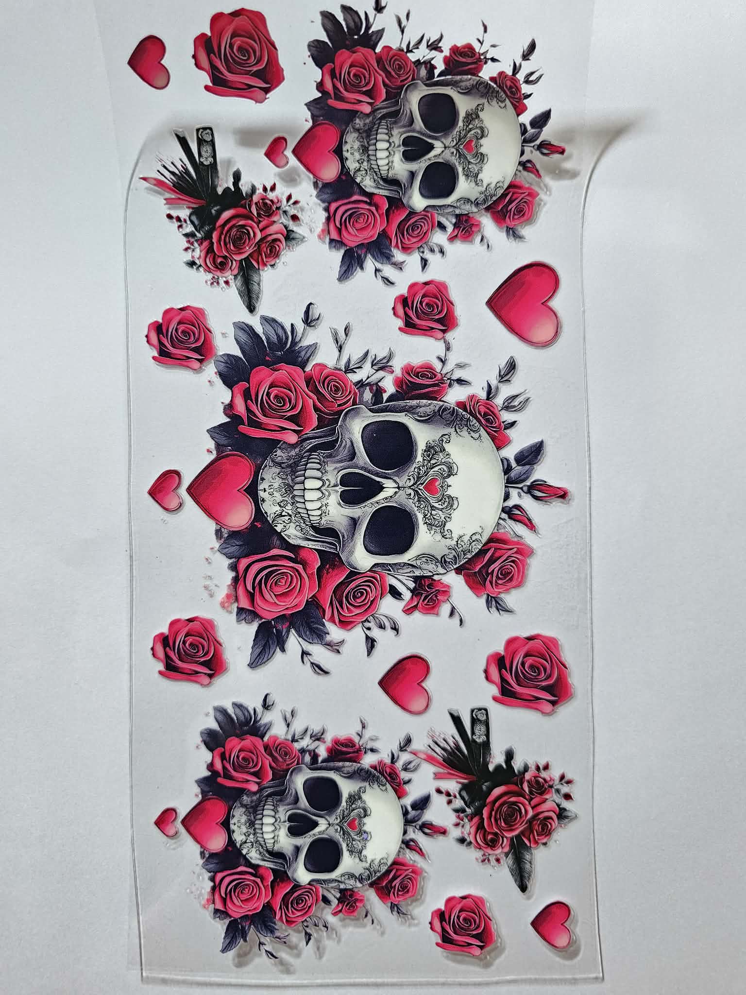 Skull Floral decal