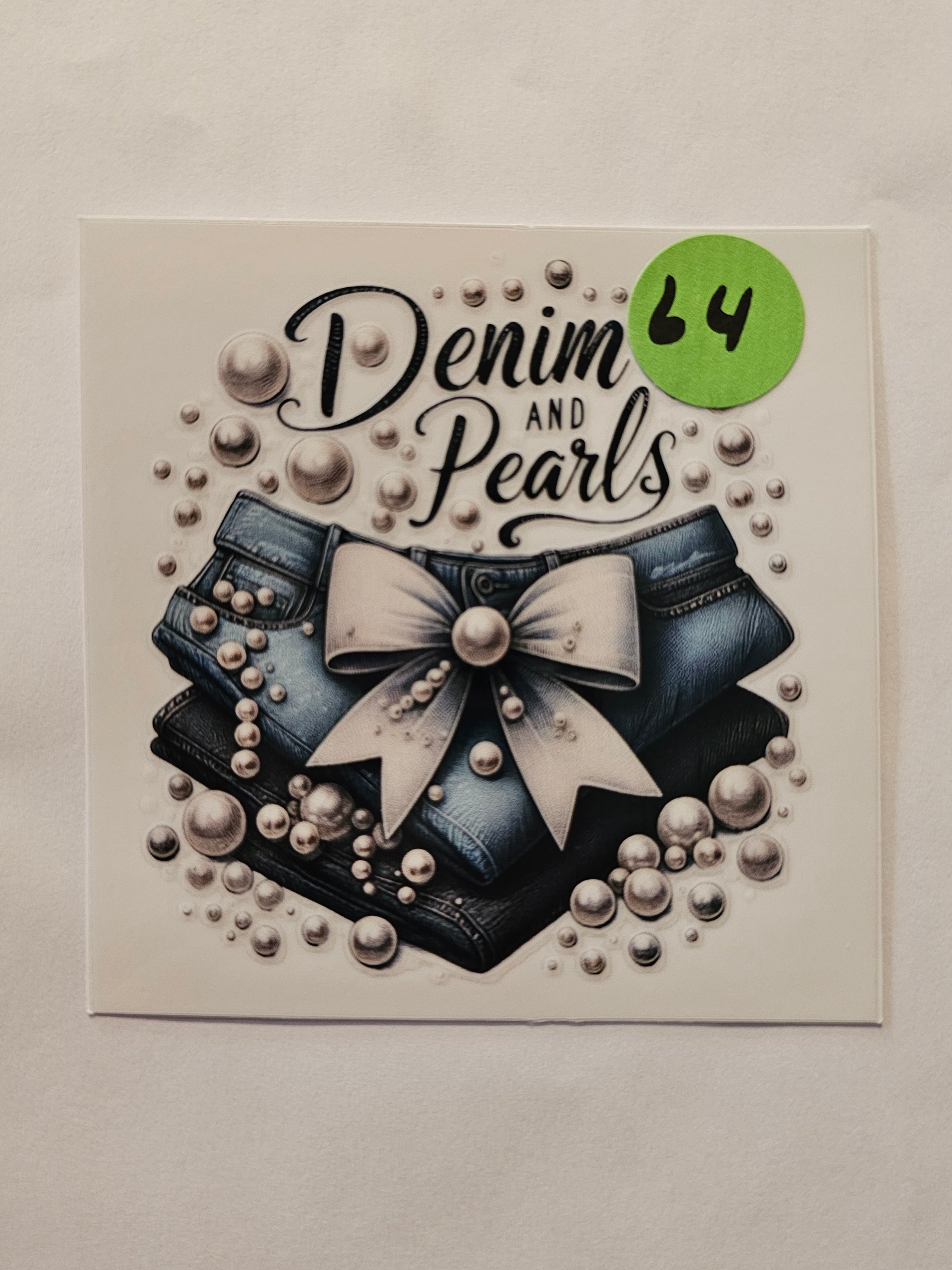 Denim and Diamond Cowgirl Decal 64