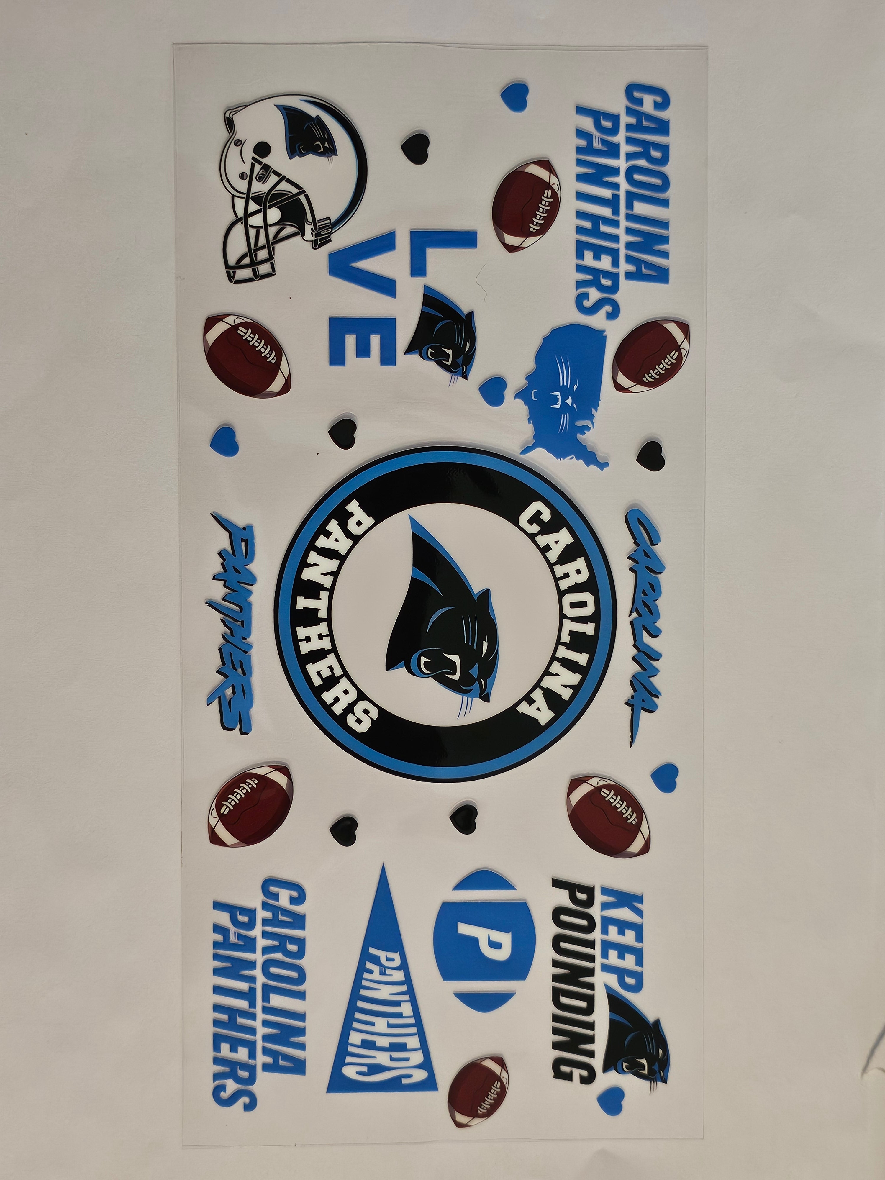 Carolina Panthers Football Decal