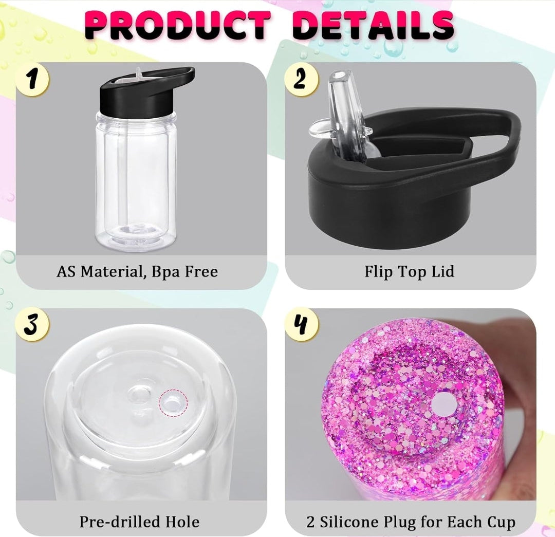 Kids 10oz Spill Proof Snow Globe Tumbler