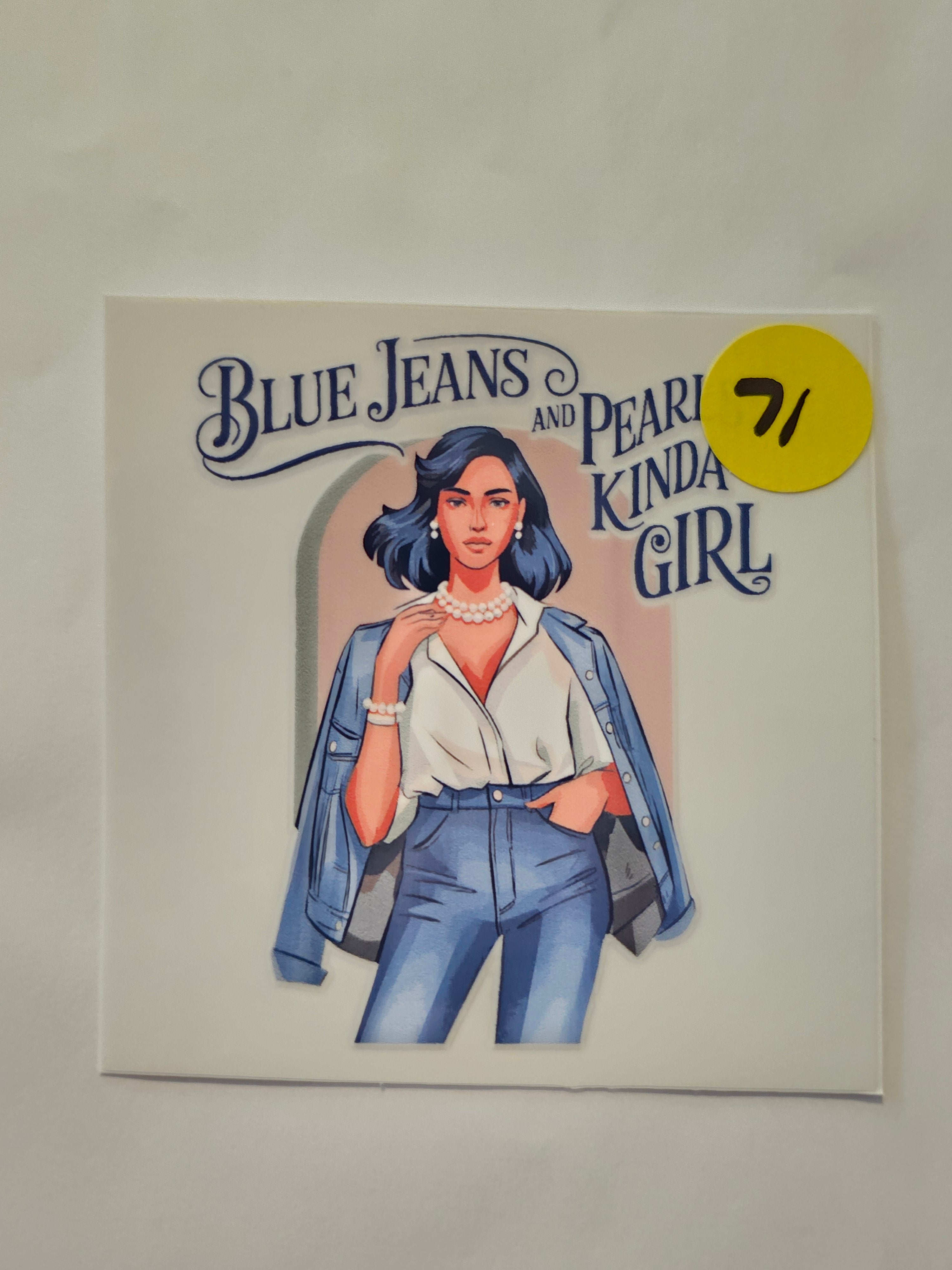 Denim and Diamond Cowgirl Decal 71