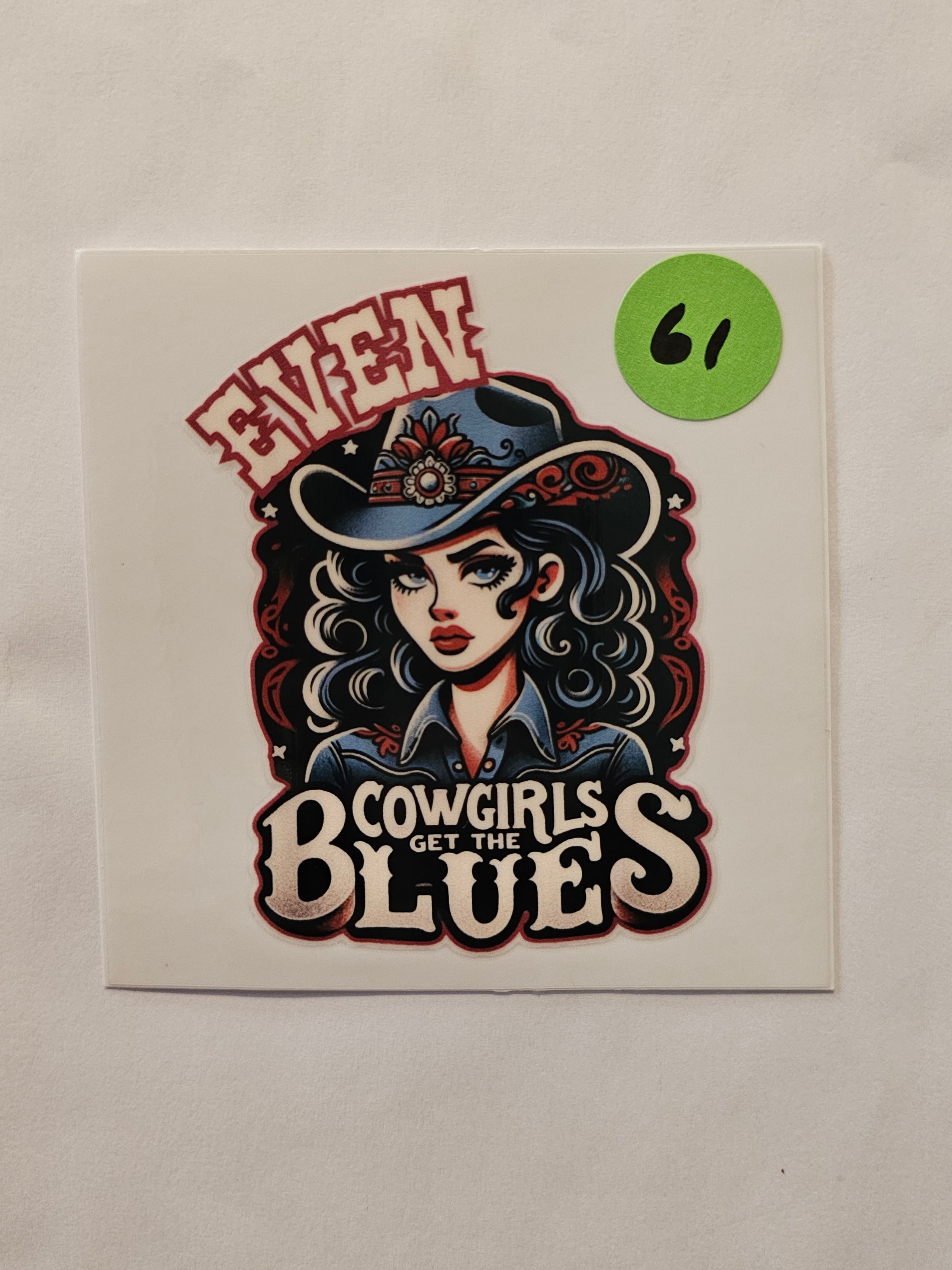 Denim and Diamond Cowgirl Decal 61