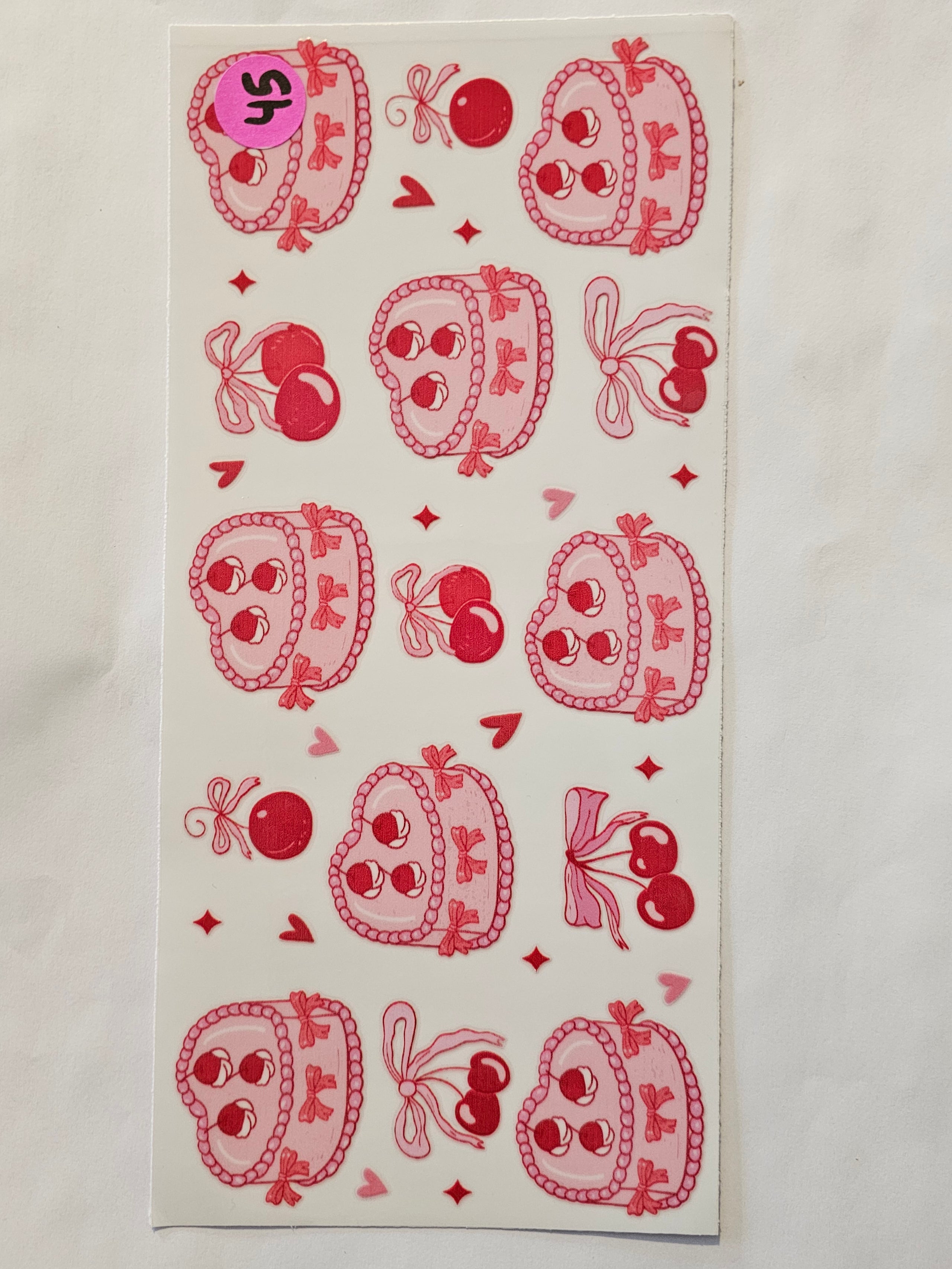 Cherries and Bows Decal 45