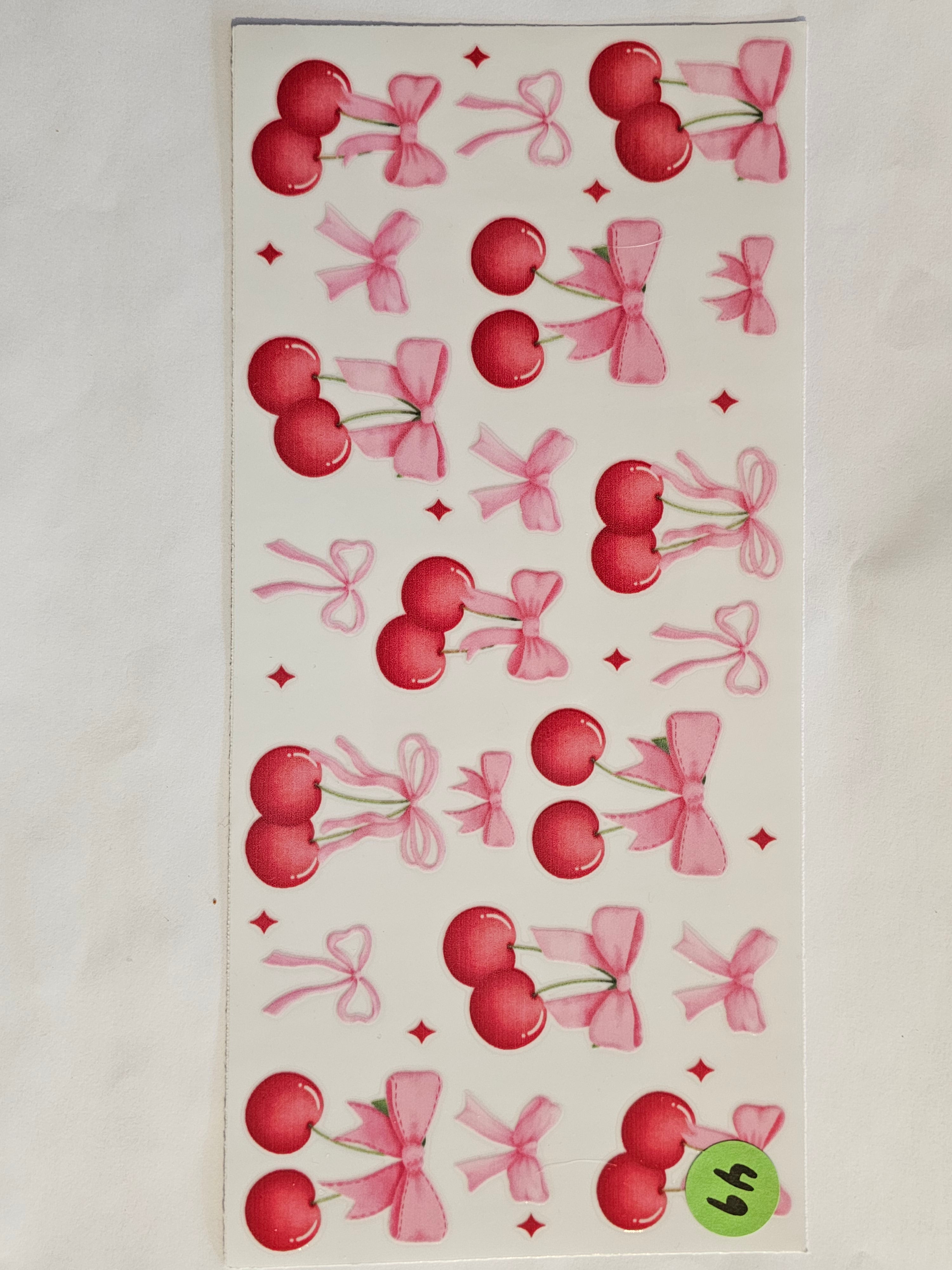 Cherries and Bows Decal 49