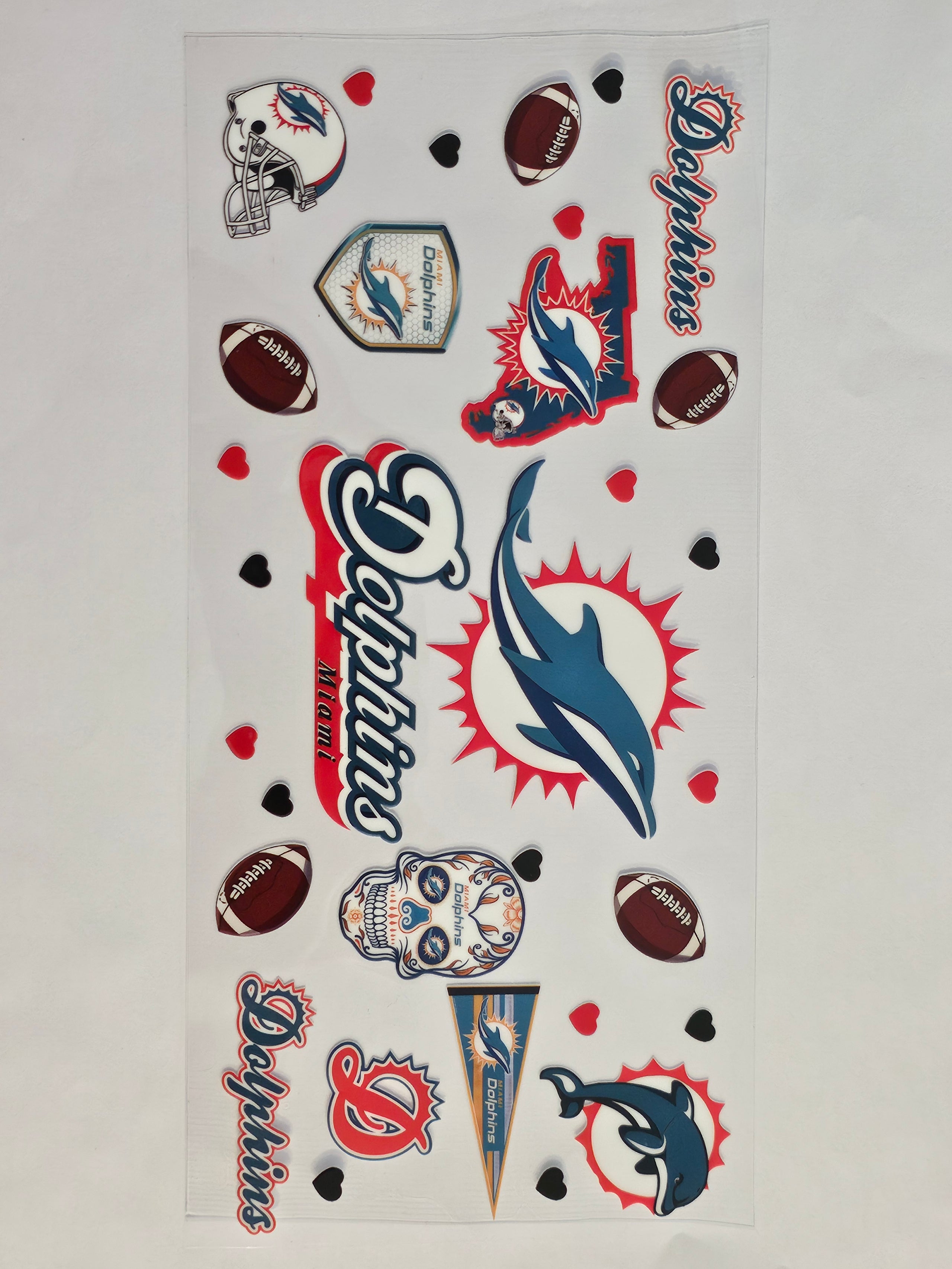 Miami Dolphins Football Decal