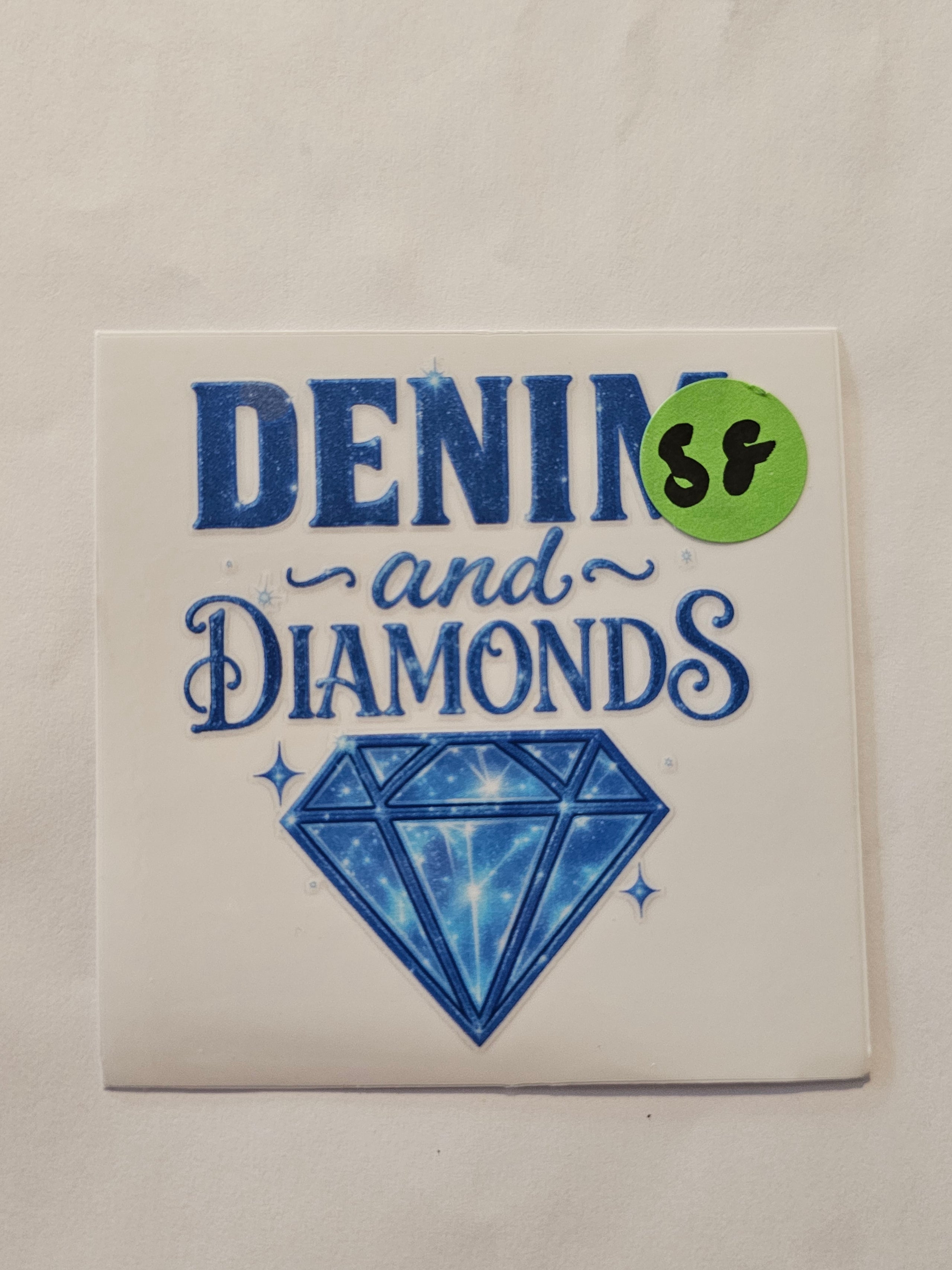 Denim and Diamond Cowgirl Decal 58