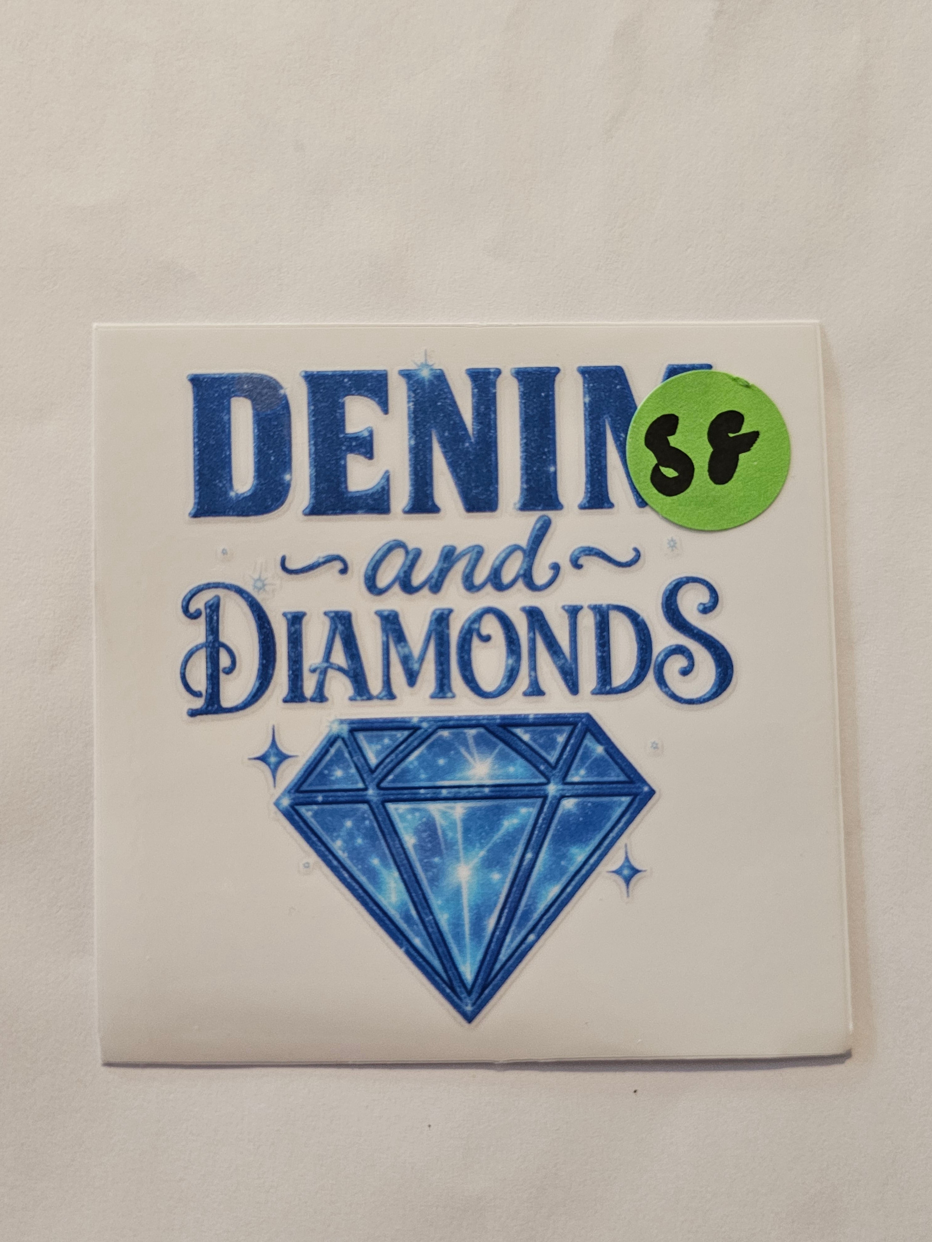 Denim and Diamond Cowgirl Decal 58