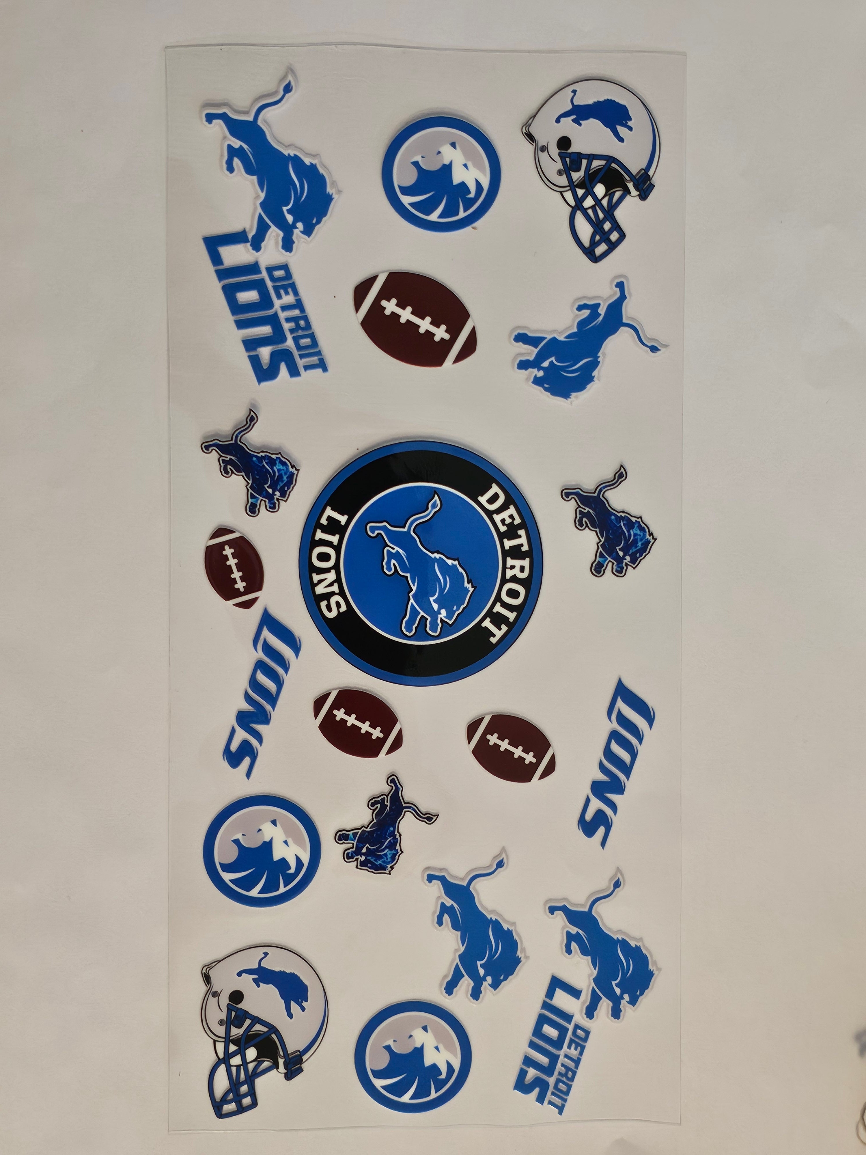 Detroit Lions Football Decal