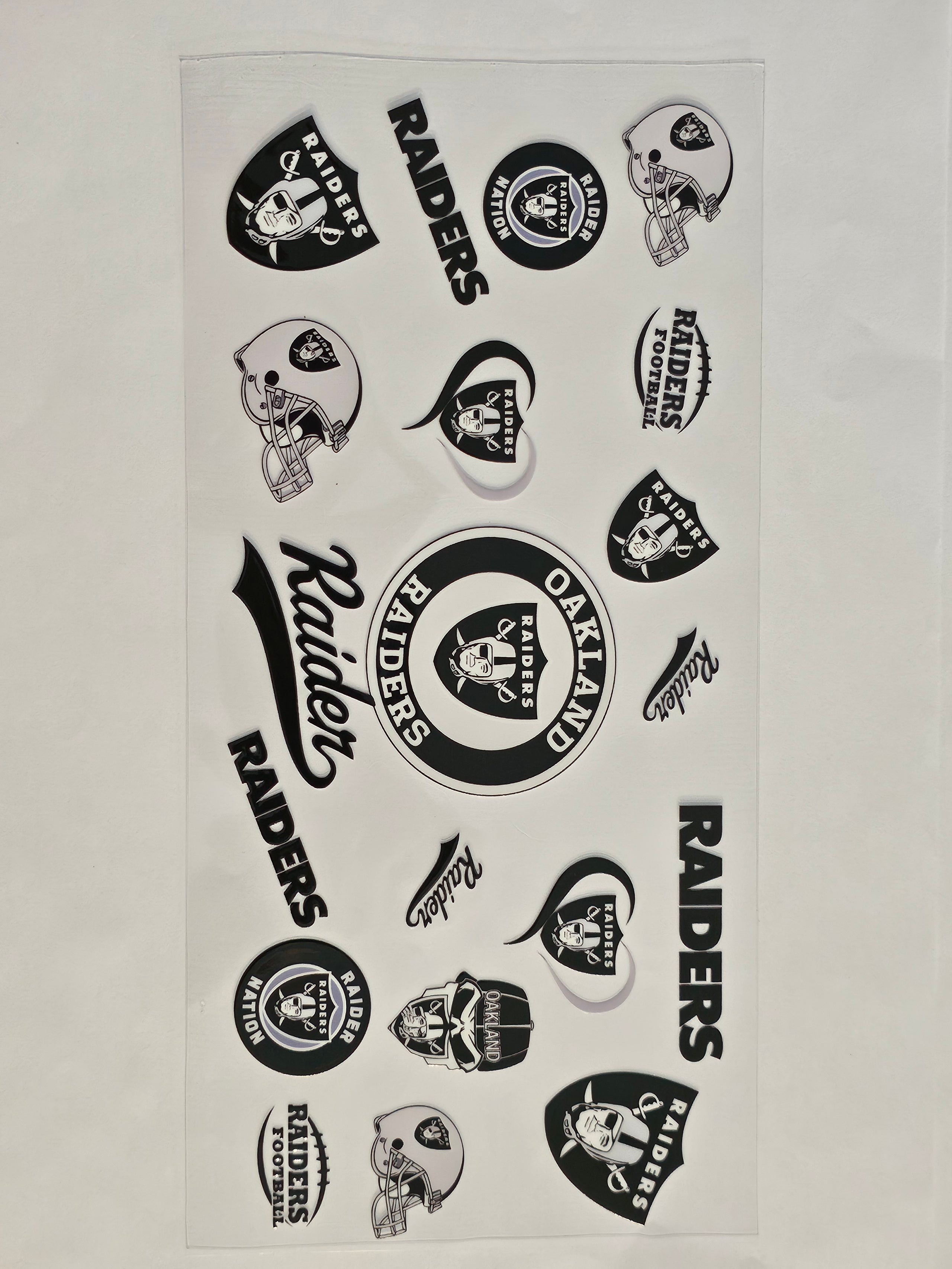 Oakland Raiders Football Decal